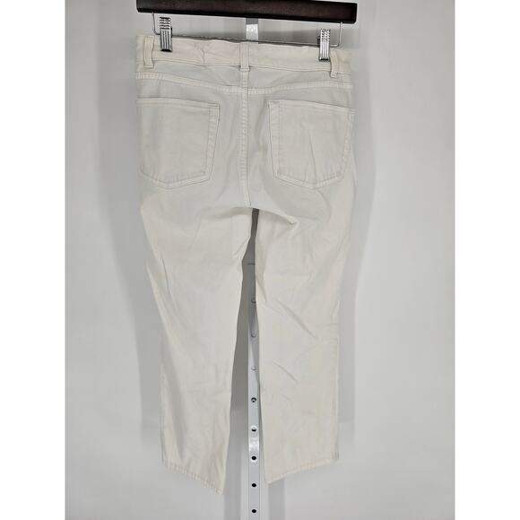 Chaps Womens Sz 6 Classic Bootcut Denim Jeans Solid White - Picture 4 of 4